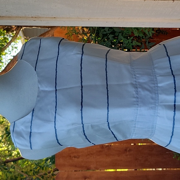 O.A.M.C. Striped Sleeveless Satin Mini Dress - Picture 4 of 9